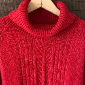 Gorgeous Cable Knit Loose Turtleneck Sweater